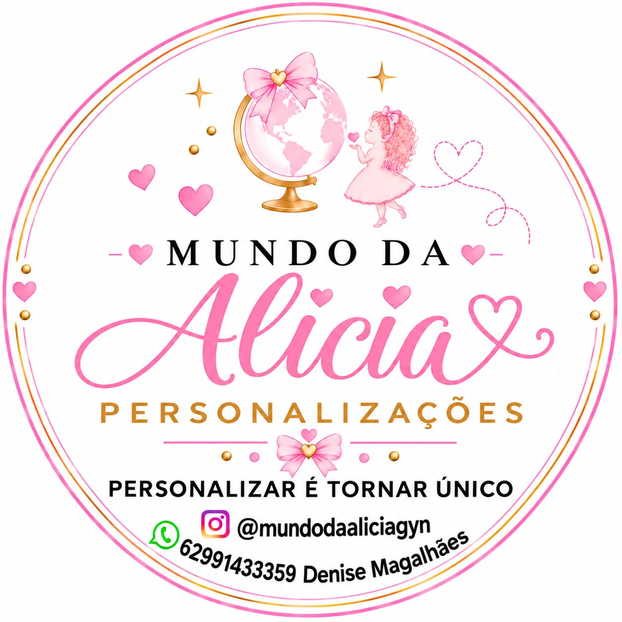Logotipo Mundo da Alícia Personalizações